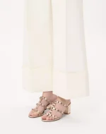 Valentino Rockstud Metallic Calfskin Leather Slide Sandal 60 Mm - Image 7